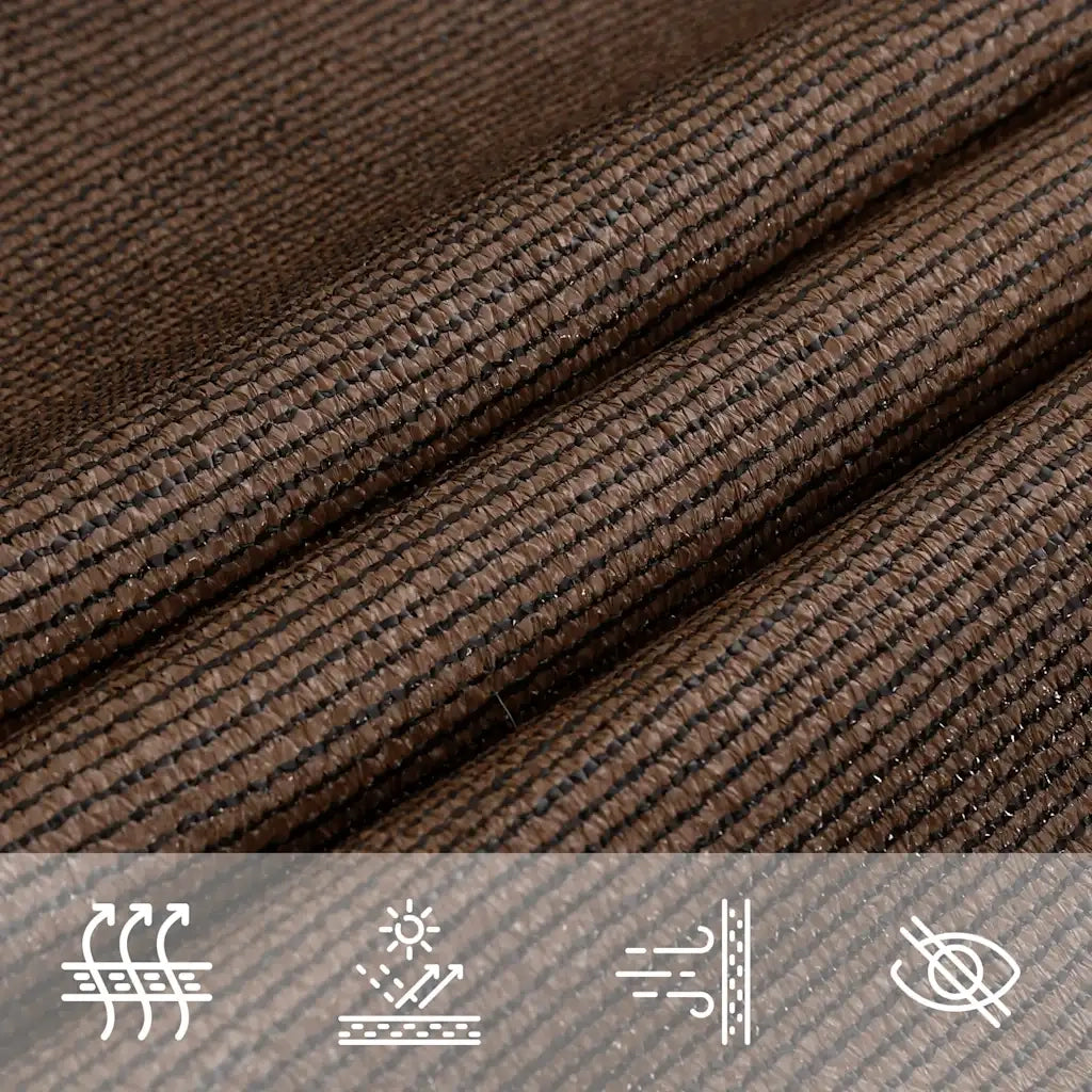 Vela Parasole 160 g/mÂ² Marrone 6x6x6 m in HDPE