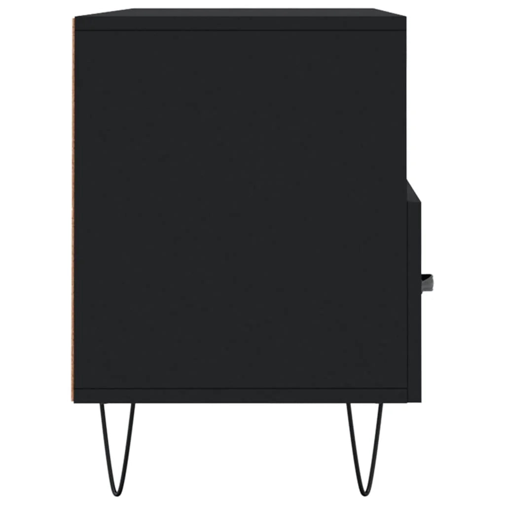 Mobile TV multimediale mensola TV credenza TV sala da pranzo soggiorno camera da letto 102 x 36 x 50 cm legno ingegnerizzato nero 02_0025604