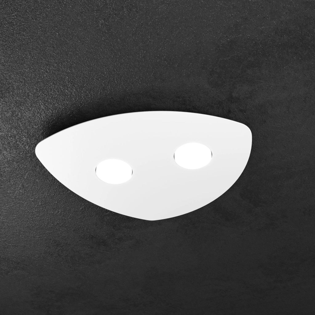 SHAPE APPLIQUE-PLAFONIERA 2 LUCI BIANCO 1143-2-BI