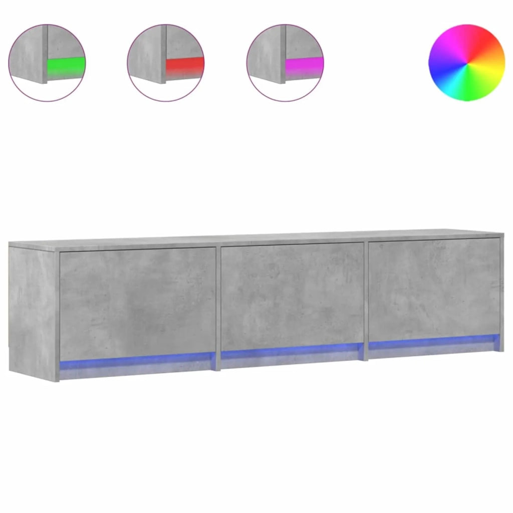 Mobile TV-Credenza per TV Calcestruzzo 165 x 34 x 40 cm Legno multistrato