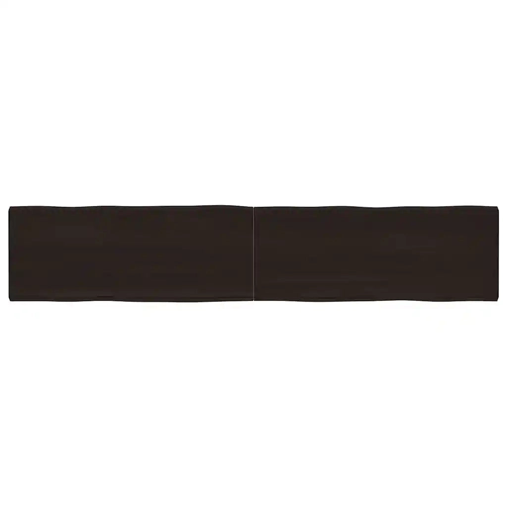 Piano Tavolo Marrone Scuro 200x40x(2-6)cm Rovere Non Trattatocod mxl 81610