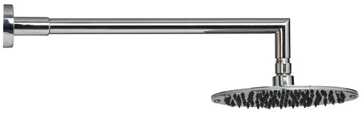 Completo braccio doccia ottone con soffione piatto tondo