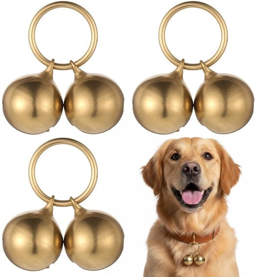 Accessori per animali domestici in ottone - 6 pezzi - Ottone - Bronzo antico - Sostenibile - Formato compatto - Peso 27 gram - Diametro 1,7 cm - Accessori per animali domestici