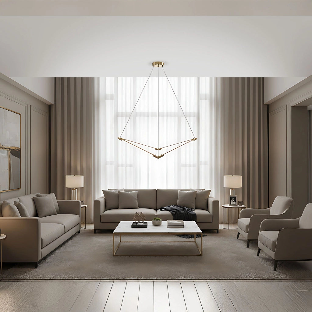 Lampada Da Soffitto Led App1776-cp Brush Gold