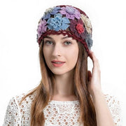 Cappello a Punta - Pizzo a Maglia - Cotone - Misura Unica 54-56 cm - Rosso Borghignano - Taglio a Fiore - Leggero e Sostenibile