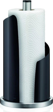 Supporto per rotoli da cucina diametro 15 cm acciaio inossidabile nero - supporto per rotoli da cucina con base metallica