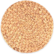 Set di placche per tavolo da 6 pezzi, lavabili, 35 cm di diametro, naturale.