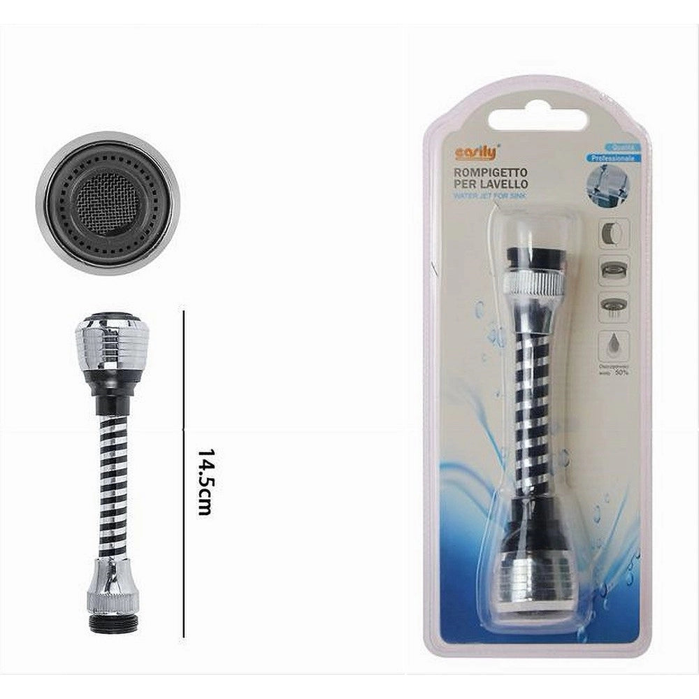 Trade Shop - Rompigetto Aeratore Doccetta Rubinetto Lavello Prolunga Cannuccia Flessibile 69255 -