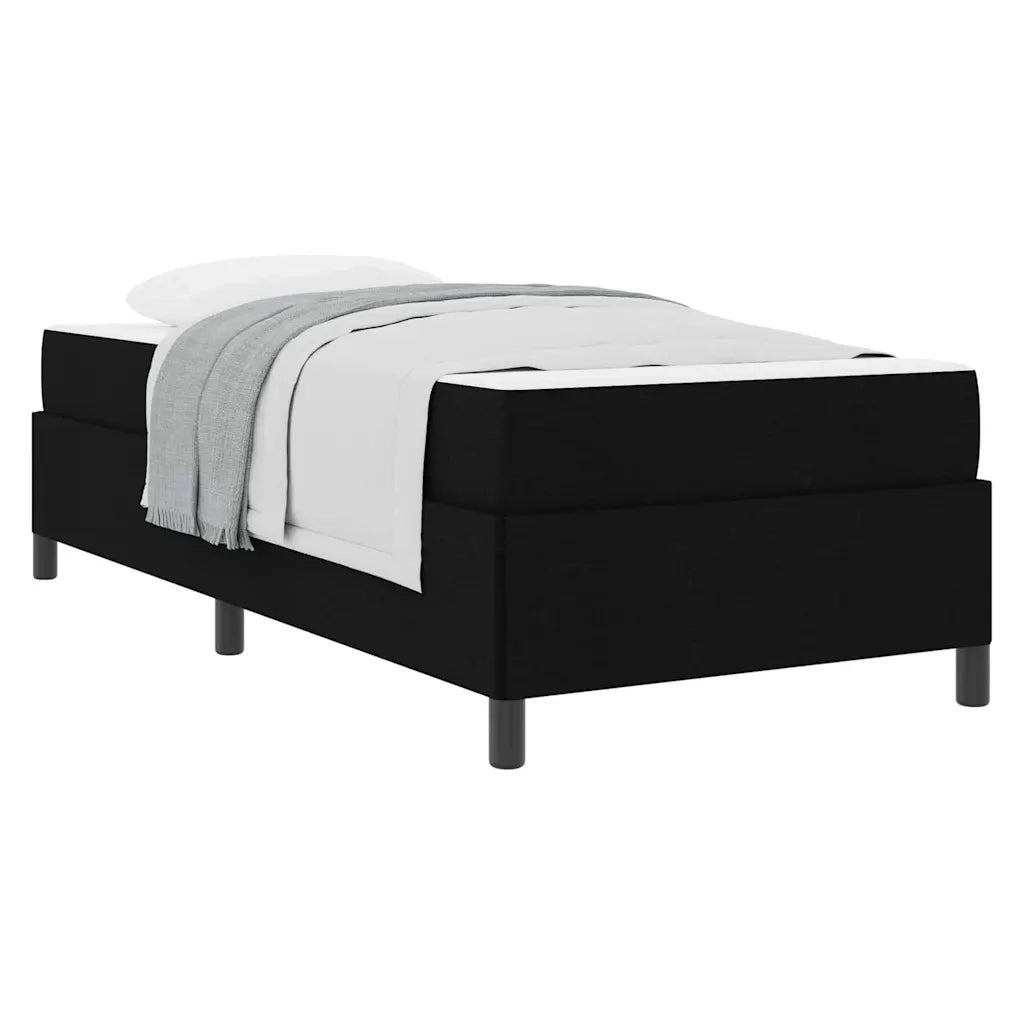 vidaXL Letto a molle Nero e Nero 100 x 200 cm