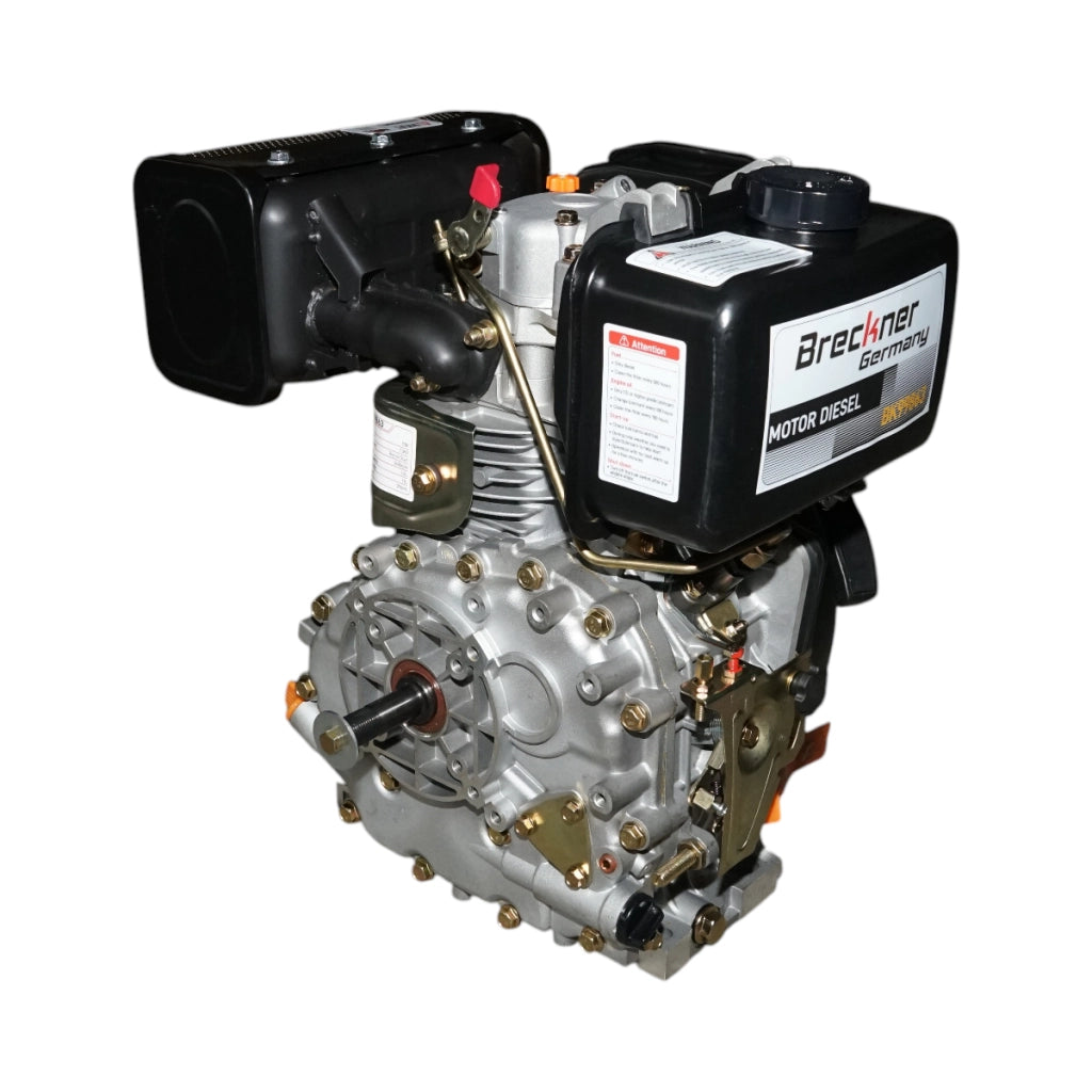Motore diesel 7CV 178F, 296cc, 3600 giri/min, albero cilindrico filettato 19,05mm, avviamento a strappo