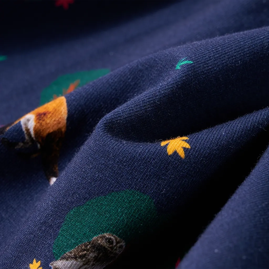 Abito Bambina a Maniche Lunghe e Coulisse Blu Marino 92 CFW6614226