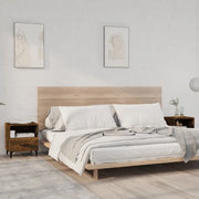 Comodini 2 pz-Set di 2 Tavolino da notte Rovere Fumo in Legno Multistrato 966606