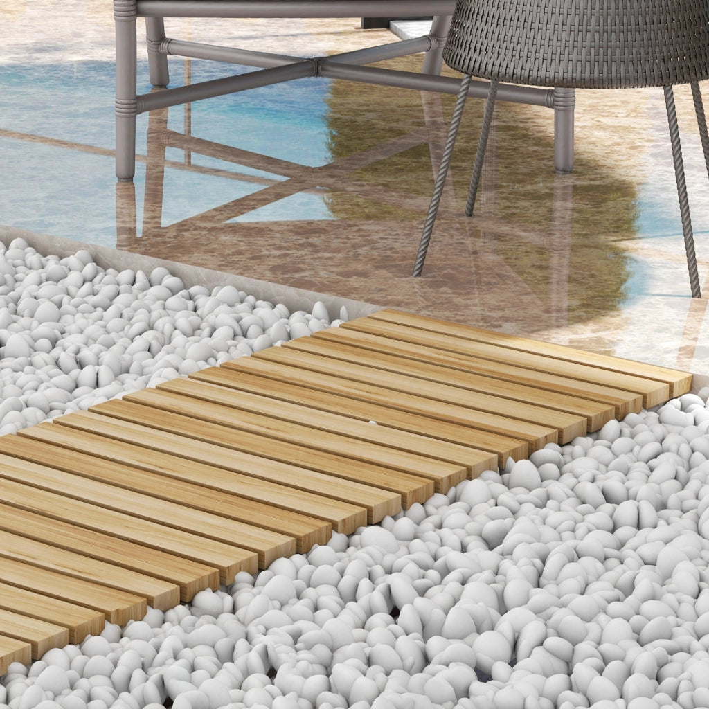 Percorso da giardino in legno di pino ¨C zephmum ¨C 120x38 cm