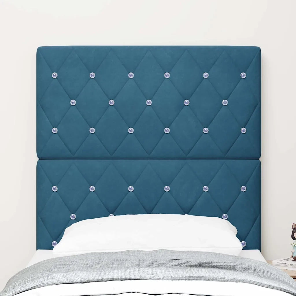 Testiera Blu Scuro 80 cm Velluto 3337744