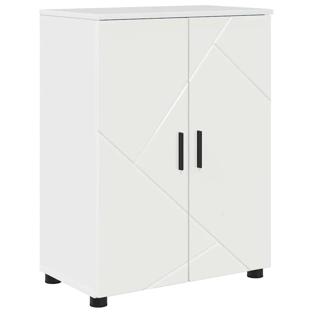 Mobile da Bagno con archiviazione Bianco Lucido 60 x 35 x 80 cm 883308