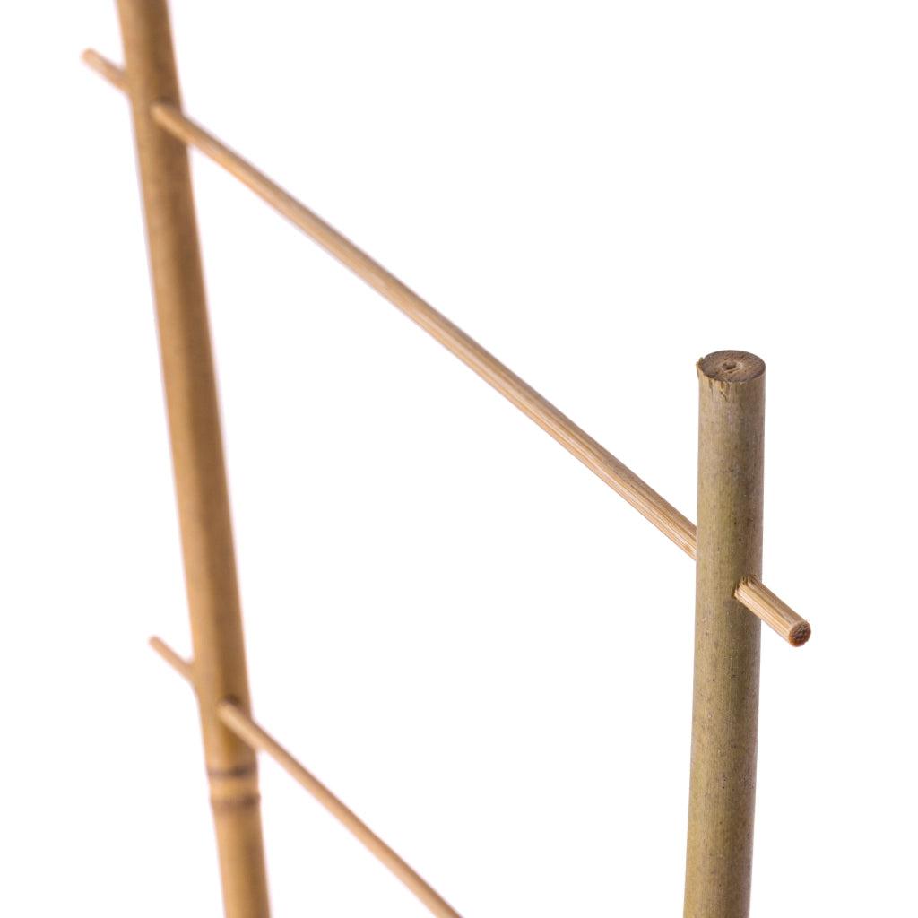 Scala di supporto per piante in bambù KADAX, 43 cm, per fiori, con doppio supporto