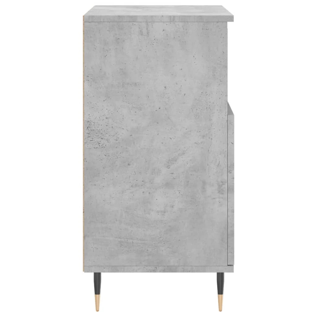 Buffet credenza cassettiera armadio mobile contenitore organizer per cucina soggiorno salotti set da 2 legno ingegnerizzato grigio 02_0036877