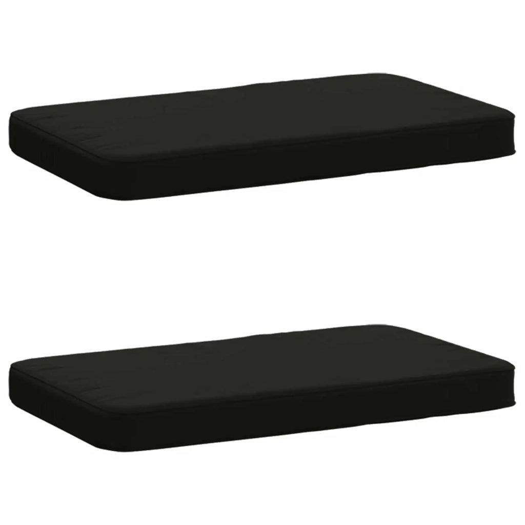 Cuscini per Panchina a 2 Pezzi VUGHT 2 pcs 100% Poliestere Nero 951025