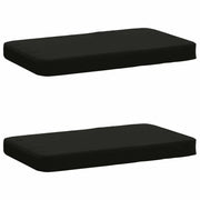Cuscini per Panchina a 2 Pezzi VUGHT 2 pcs 100% Poliestere Nero 951025