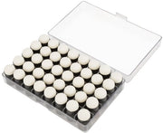 Sfere di assorbimento in plastica - 40 pezzi - con contenitore di conservazione - diametro 1,8 cm - lunghezza 3,3 cm - fortemente assorbenti