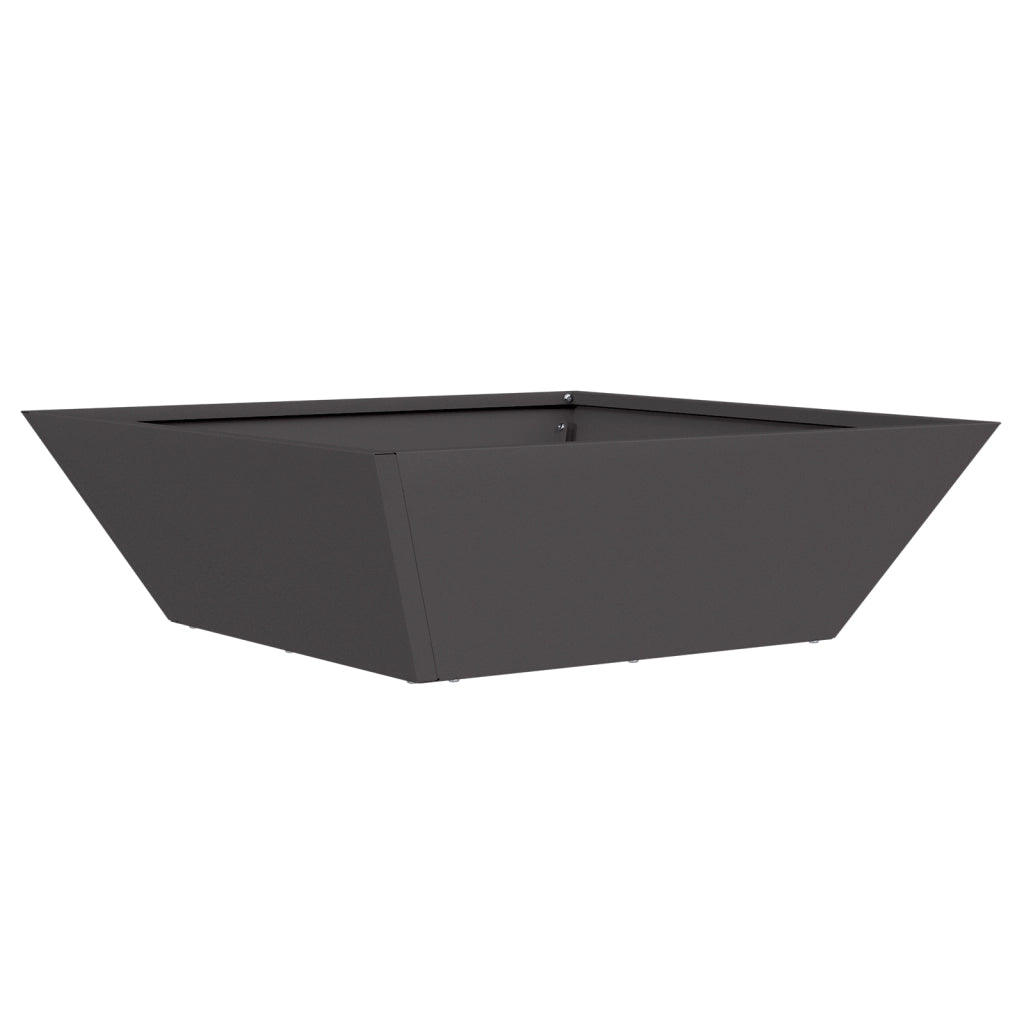 Fioriera in Metallo Nera Metallo 50 x 50 x 15 cm Decorazioni