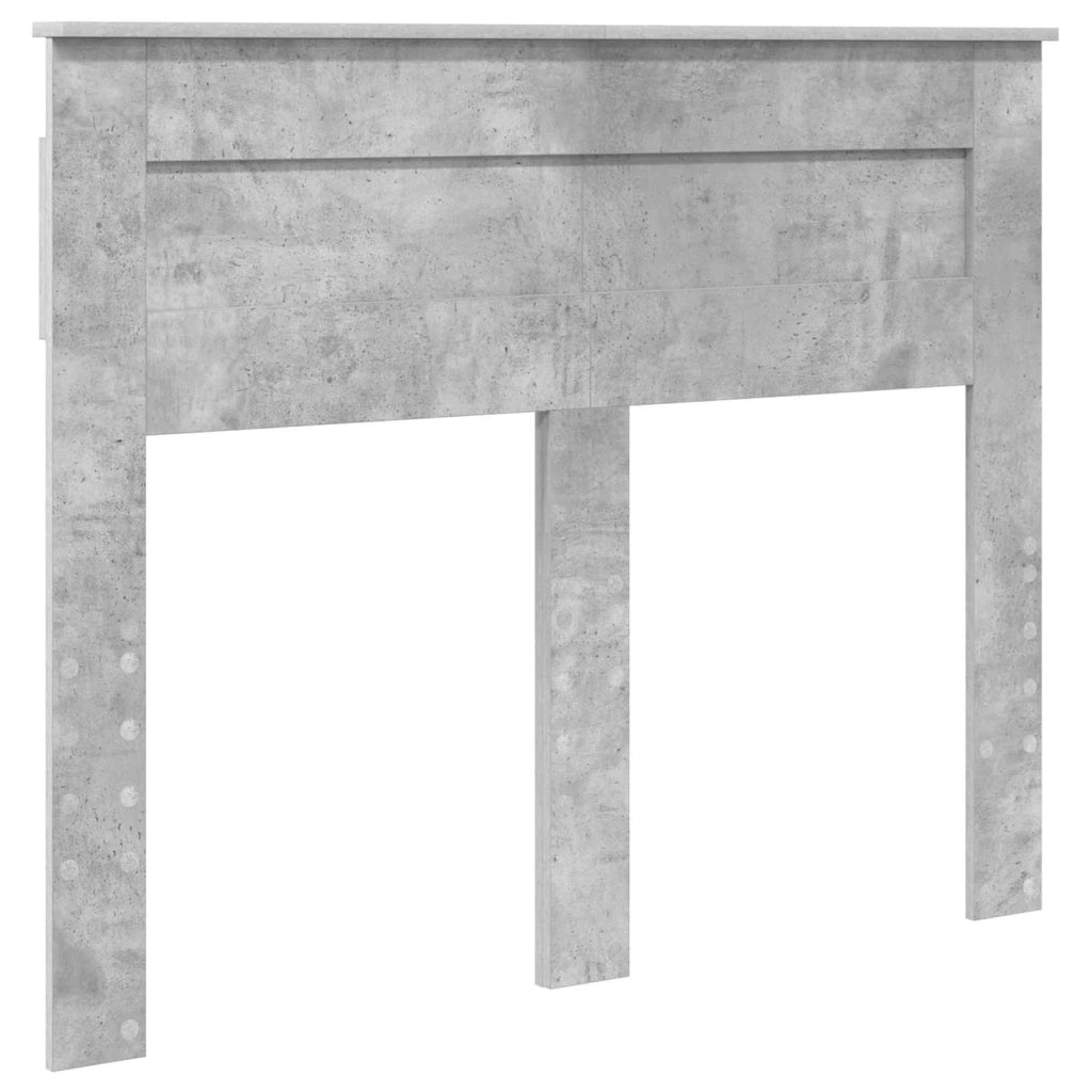 Struttura del letto con testiera Grigio cemento 120 x 190 cm