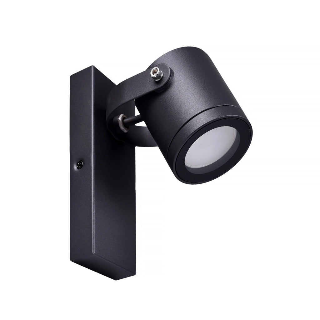 LAMPADA DA PARETE CON ATTACCO GU10 IN ALLUMINIO IP44 - DESIGN MODERNO RESISTENTE ALLE INTEMPERIE IDEALE PER INTERNI ED ESTERNI