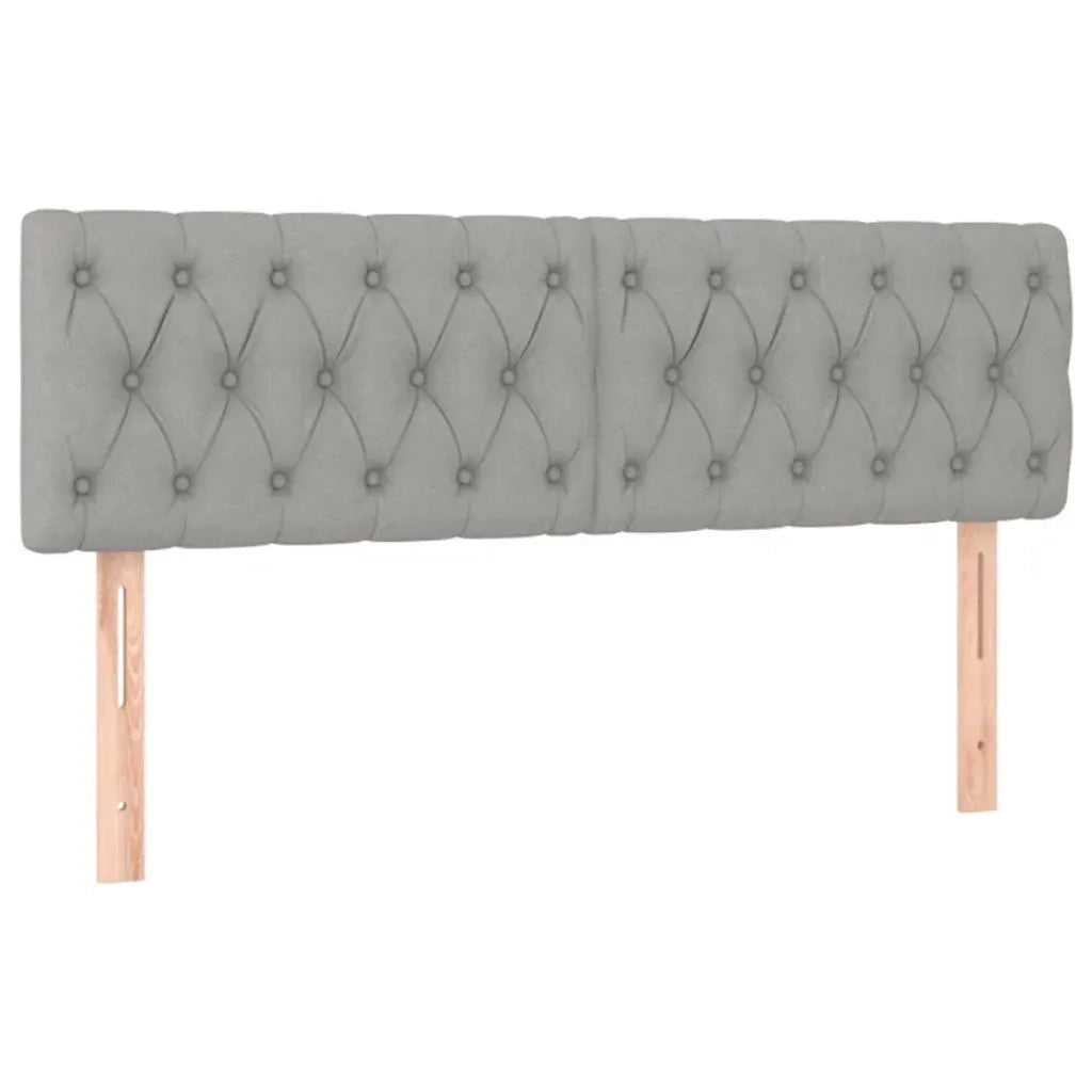 Giroletto a Molle con Materasso Grigio Chiaro 140x190cm Tessuto 3130505