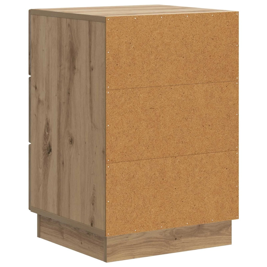 Comodino | Armadio da Notte | Mobiletto da notte Rovere Artigianale 43 x 41 x 63,5 cm