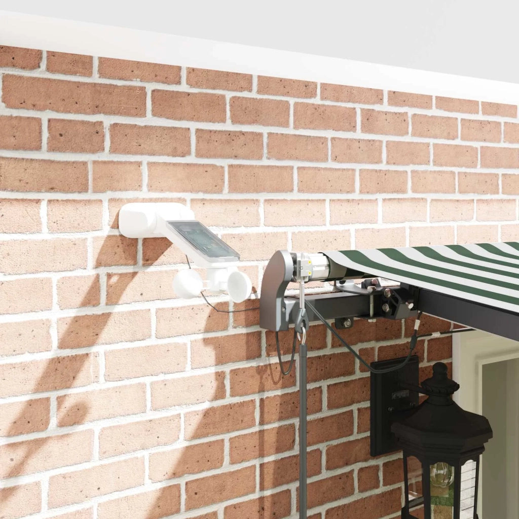 Tessuto per Tenda con Verde e Bianco 600 × 300 cm Poliestere 3331700