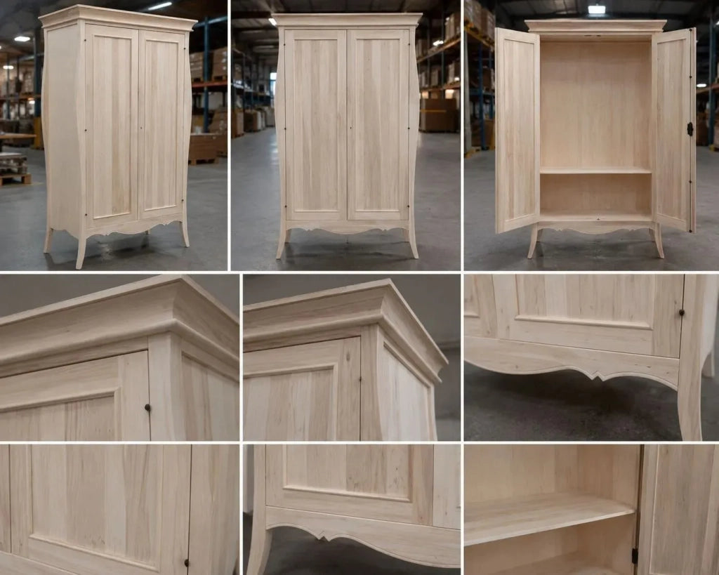 Armadio 2 ante classico legno finitura noce bassano 127x64x212 (487) - Mobili 2G