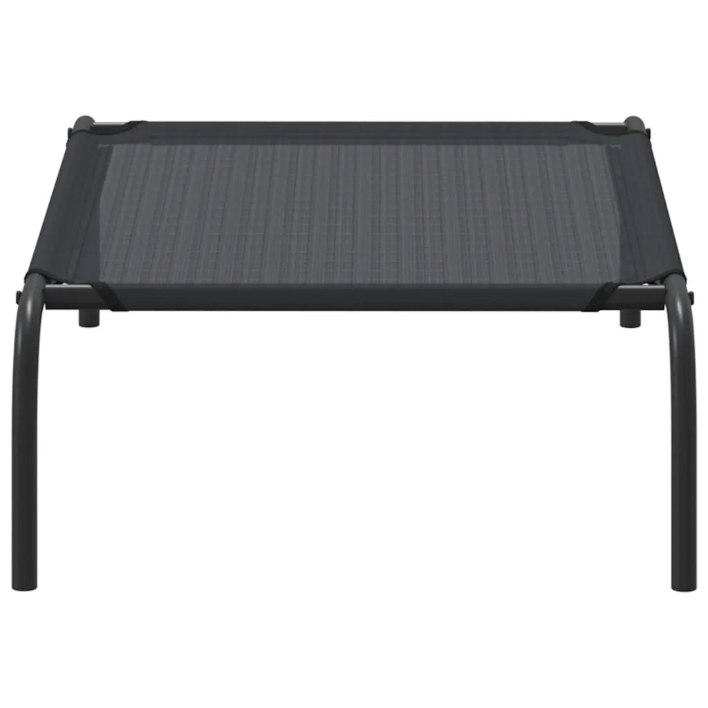 Cuccia per Cani Rialzata Nera S in Textilene CFW7828371