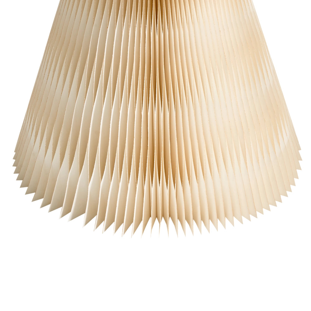 Set di 2 alberi di Natale Figurine Beige Carta a nido d'ape Effetto 3D Stile Origami Motivo festivo