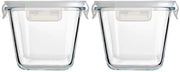 Contenitore alimentare in vetro con coperchio - a prova d'aria - 1 pezzo - vetro borosilicato