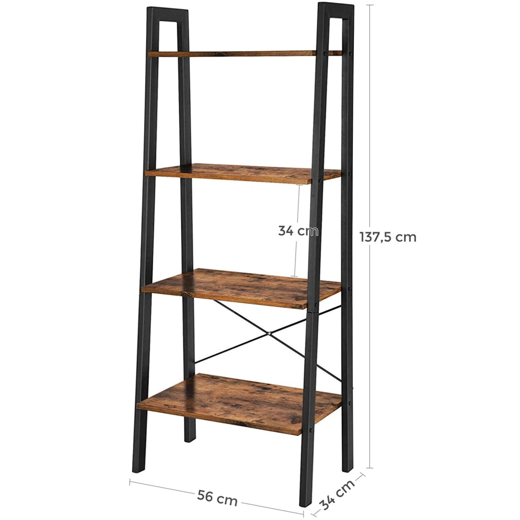 Libreria in stile rustico VALORA per soggiorno, camera da letto, ufficio - LLS44X