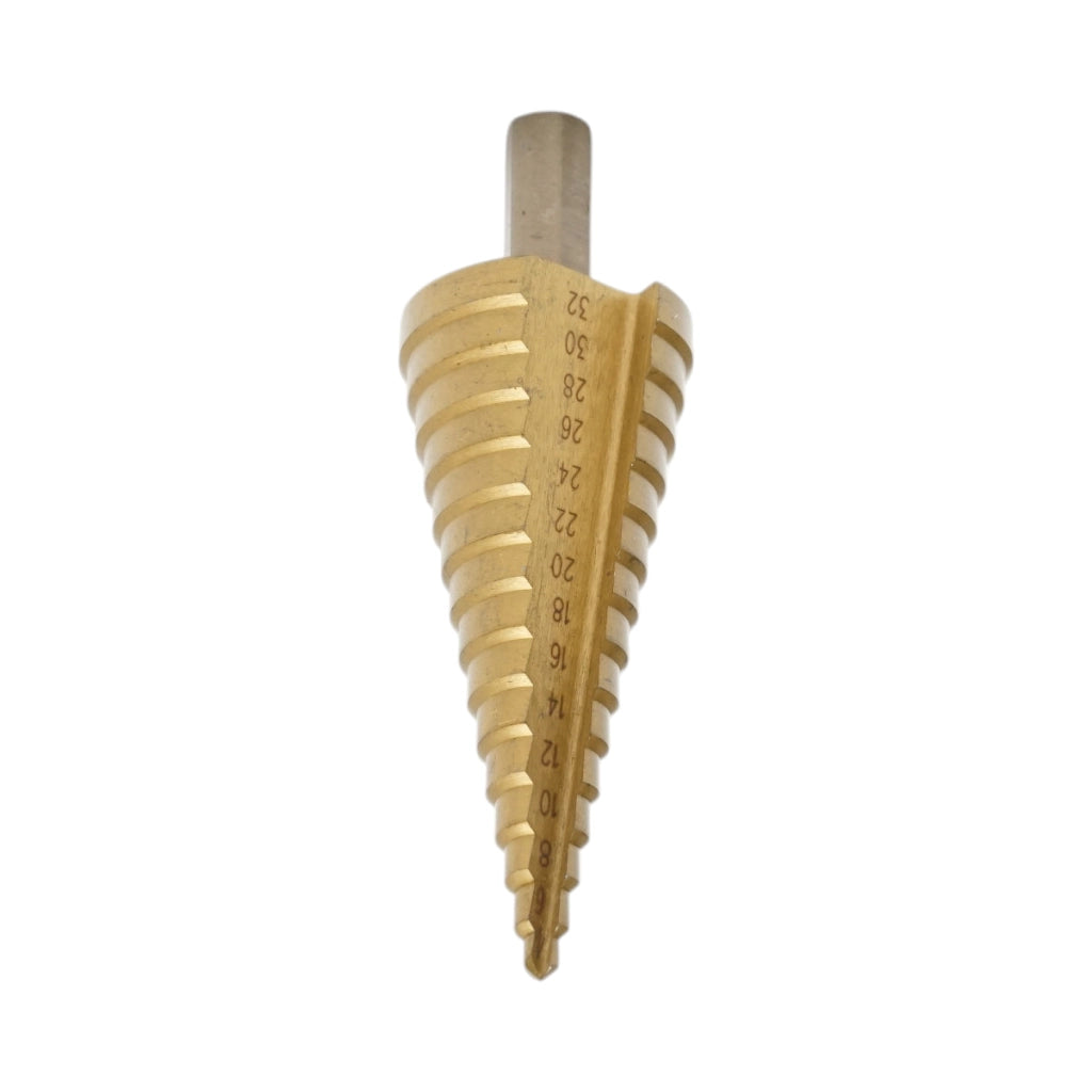 Punta conica a 15 gradini da 4-32 mm in acciaio HSS 4241 per metallo, alluminio, legno, plastica, ottone