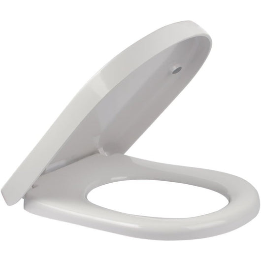 Sungle sedile wc bianco in materiale urea-formaldeide resina con