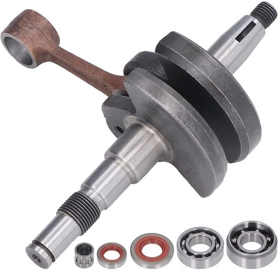 Componenti di Ricambio per Seghe a Catena - Asse di Rinvio - 3 Supporti - 2 Cerchioni di Olio - Acciaio Laminato - Installazione Facile - Pezzi di Ricambio per Motori