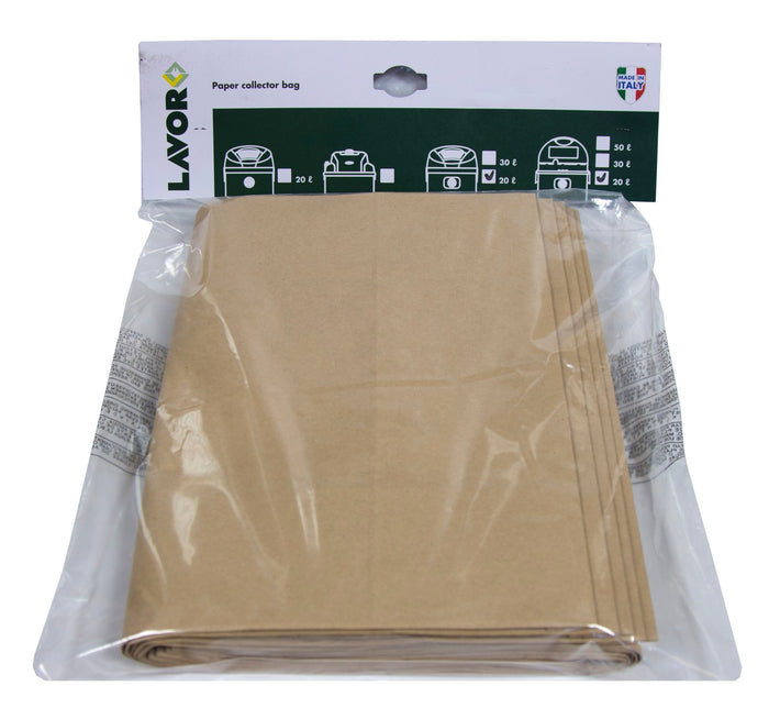 cf sacchetti bidone aspirapolvere 20/30 l cf30em 5 pz cod:ferx.2260.stock