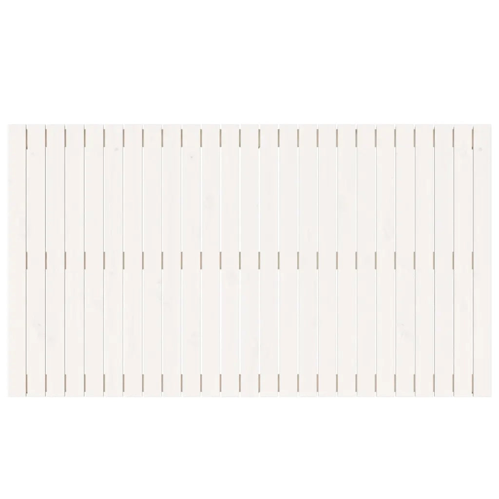 Testiera da Parete Bianca 159,5x3x90 cm Legno Massello di Pino 824899