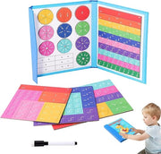 Strumenti di aiuto per la matematica - Demonstratore di materiali per calcolare le frazioni con magneti - Set per bambini della scuola materna - Apprendimento delle frazioni