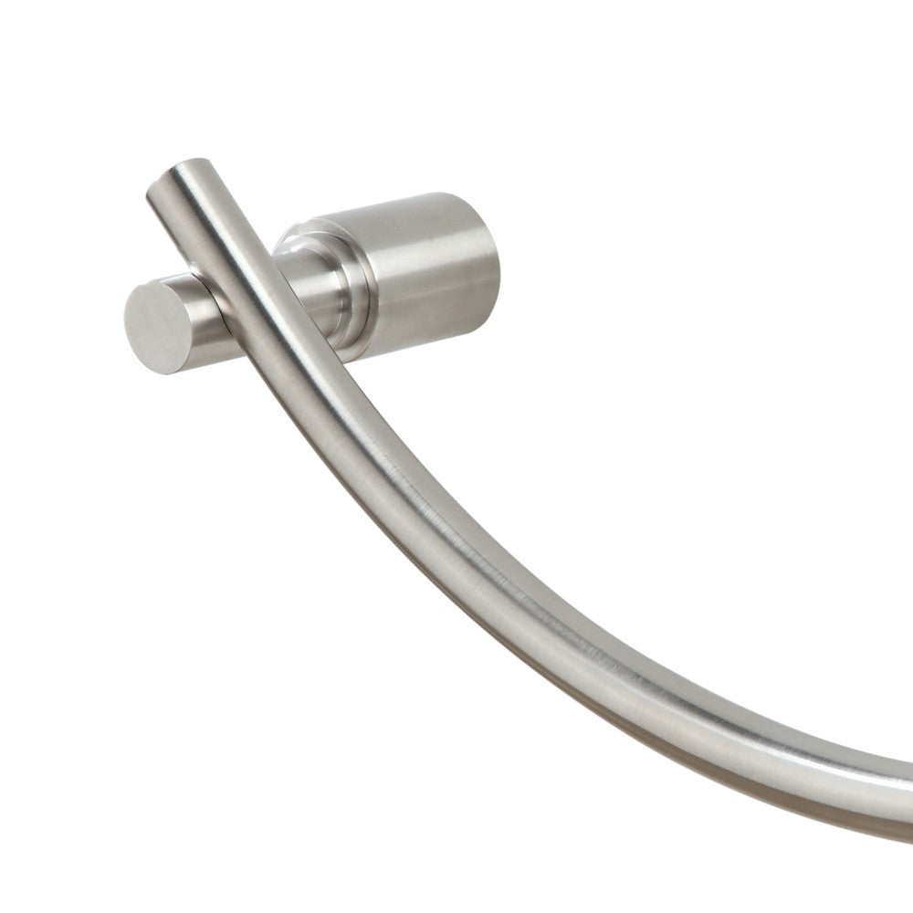 Porta salviette curvo in acciaio spazzolato - serie strike