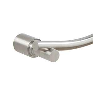 Porta salviette curvo in acciaio spazzolato - serie strike