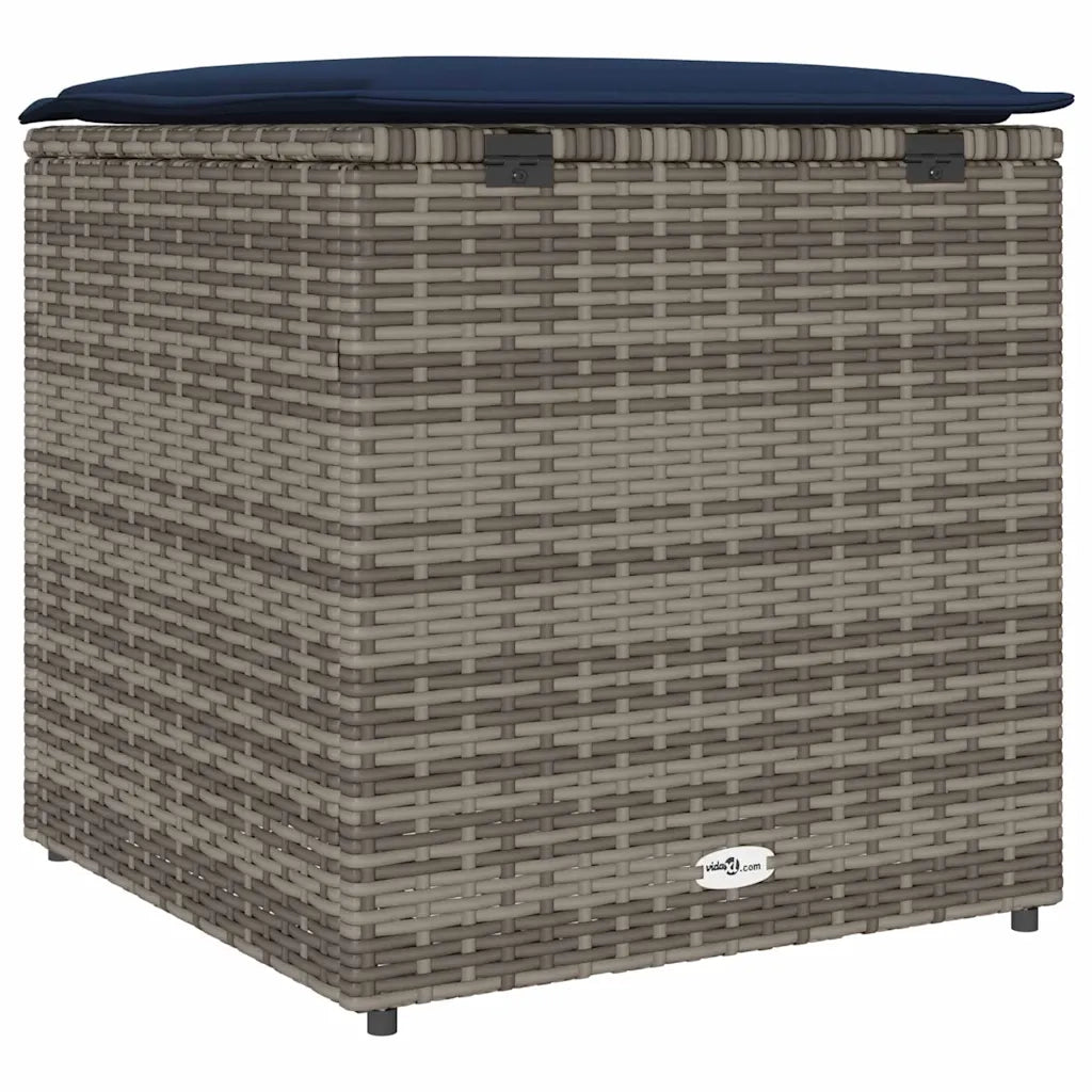 Scatola per Cuscini Grigio 50 x 50 x 50 cm polyrattan CFW2441785