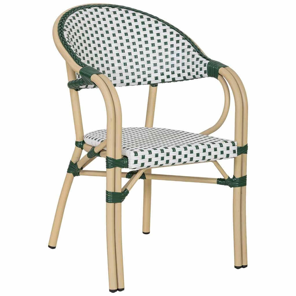 Fauteuil in rotin sintetico vert 56x60x85 cm (hauteur)
