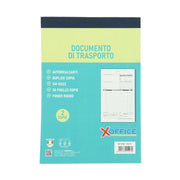 BLOCCO DDT DOCUMENTO DI TRASPORTO AUTORICALCANTI 15X22 CM 50 FOGLI/2 COPIE
