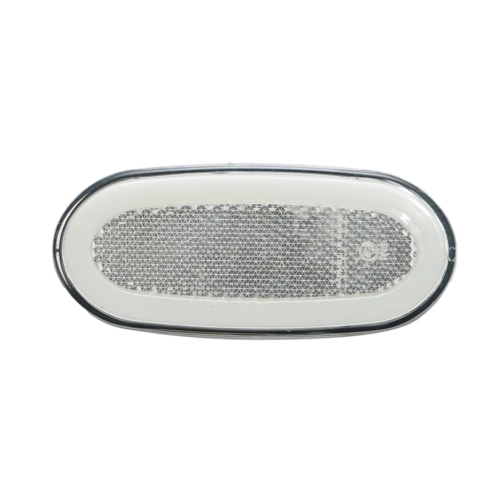 Luce di posizione laterale ovale a LED al neon 12V, bianca 105x46mm per Mercedes Sprinter, VW Crafter Breckner Germany