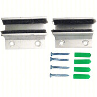 2 PEZZI DI GUIDA A TERRA PER PORTA CRISTALLO VETRO SPESSORE MAX 15MM 1.5CM DG03