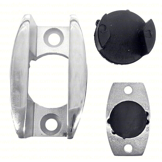 SET GUIDA A TERRA CRISTALLO VETRO ELEGANTE PORTA REGOLABILE 8MM 10MM 12MM 14MM