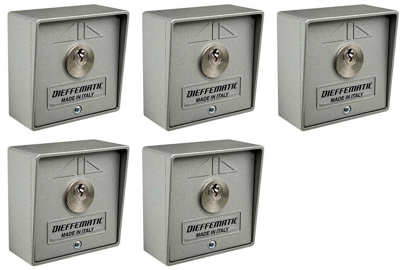 NUMERO 5 SELETTORI A CHIAVE UNICA UGUALE AUTOMAZIONE CANCELLO SERRANDA GARAGE